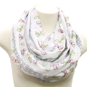 Bicycle infinity scarf bike biking gift for her